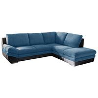 Wohnlandschaft In L-Form Nardo 264x221 cm - Blau/Chromfarben, MODERN, Textil (264/221cm) - MID.YOU