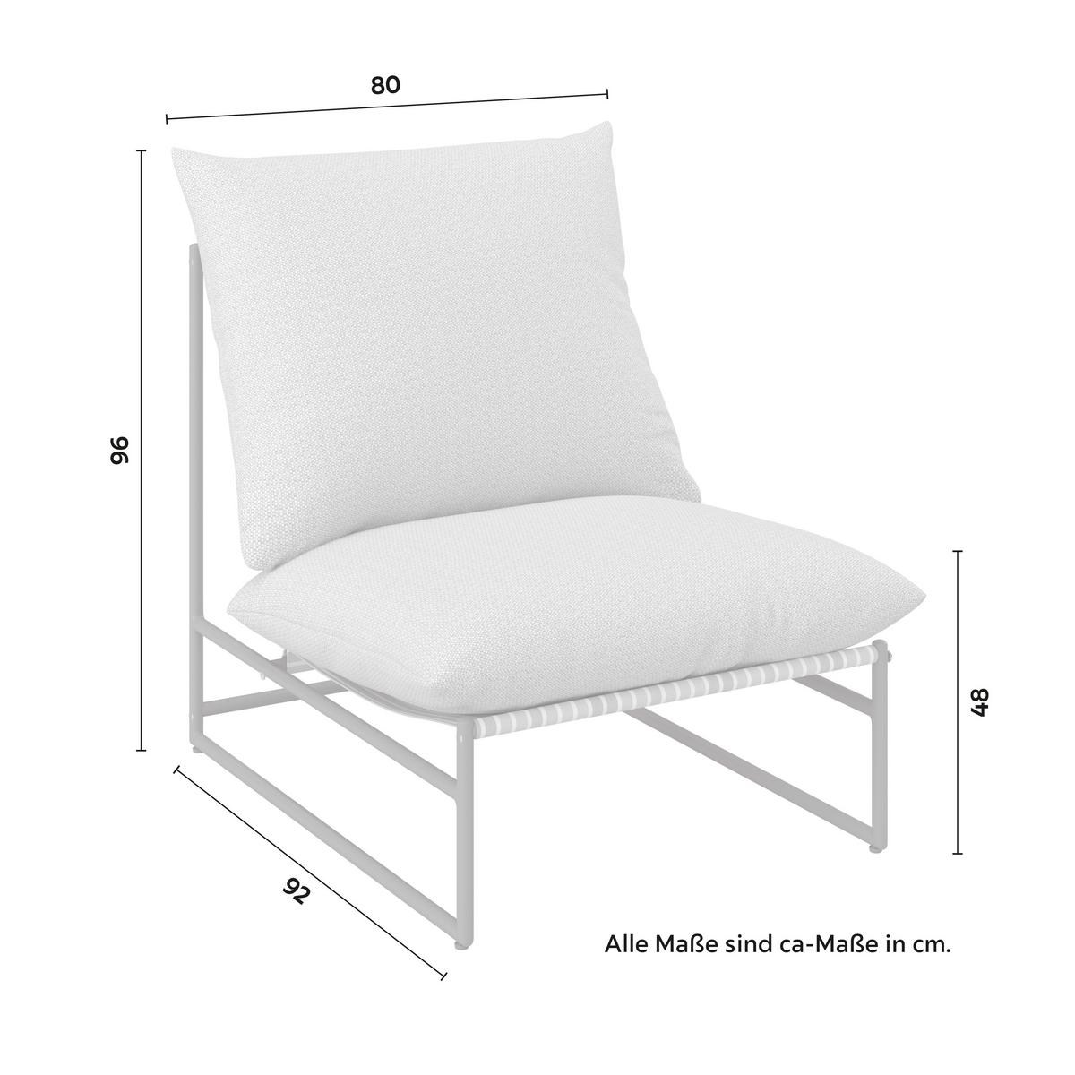 SADA NA BALKON LINO - tmavě šedá/vícebarevná, Moderní, kov/textil - Bessagi Garden