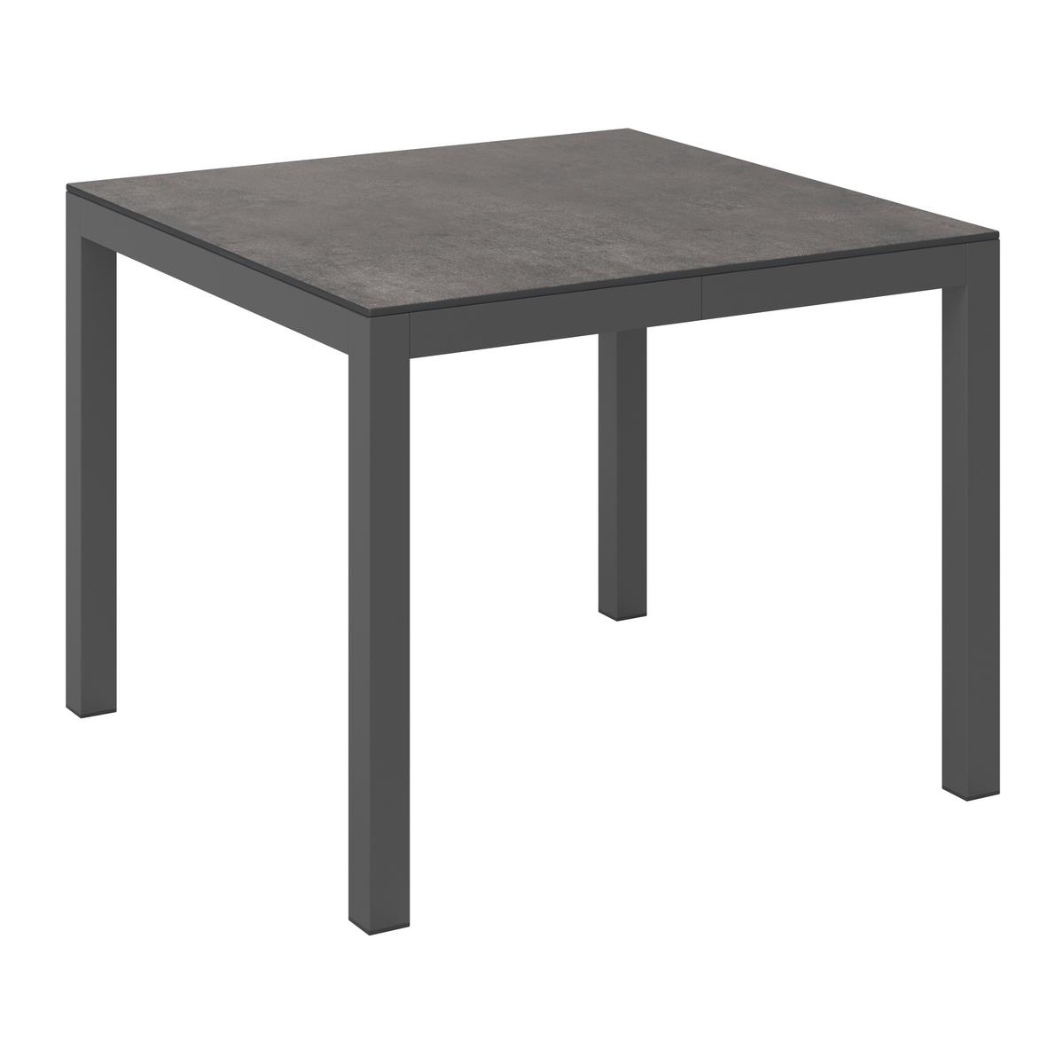 Loungegarnitur 4-Tlg Sorrent Metall/Textil/Glas mit Kissen - Anthrazit/Schwarz, MODERN, Keramik/Textil (193/193cm) - Beldano