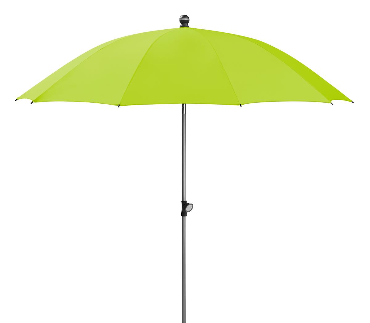 Sonnenschirm Locarno BxHxT: 220x231x220 cm Hellgrün - Silberfarben/Hellgrün, Basics, Textil/Metall (220/231/220cm) - Schneider