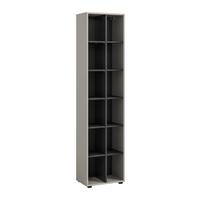REGÁL NOIDA - čierna/kašmírová, Design, kompozitné drevo/plast (45/192/35cm) - Livetastic