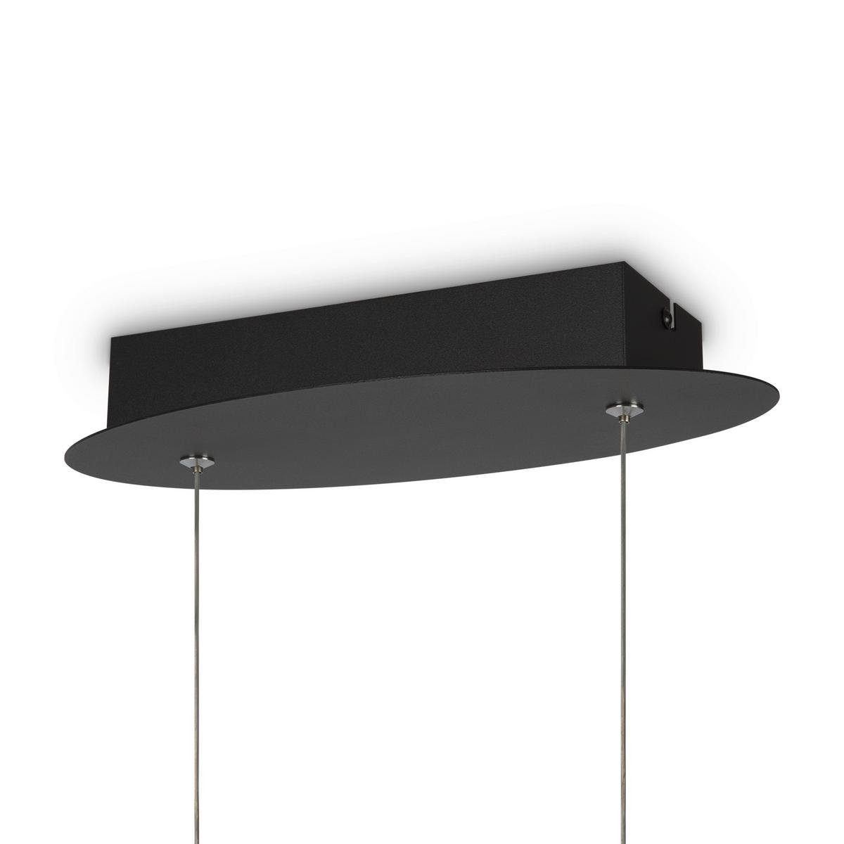 Pendelleuchte Curve - Schwarz, Trend, Metall (93/23/29cm) - MAYTONI