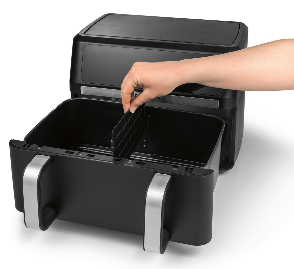 Heißluftfritteuse 16584 Gourmetmaxx - Edelstahlfarben/Schwarz, Basics, Kunststoff/Metall (40,5/35,4/29cm)