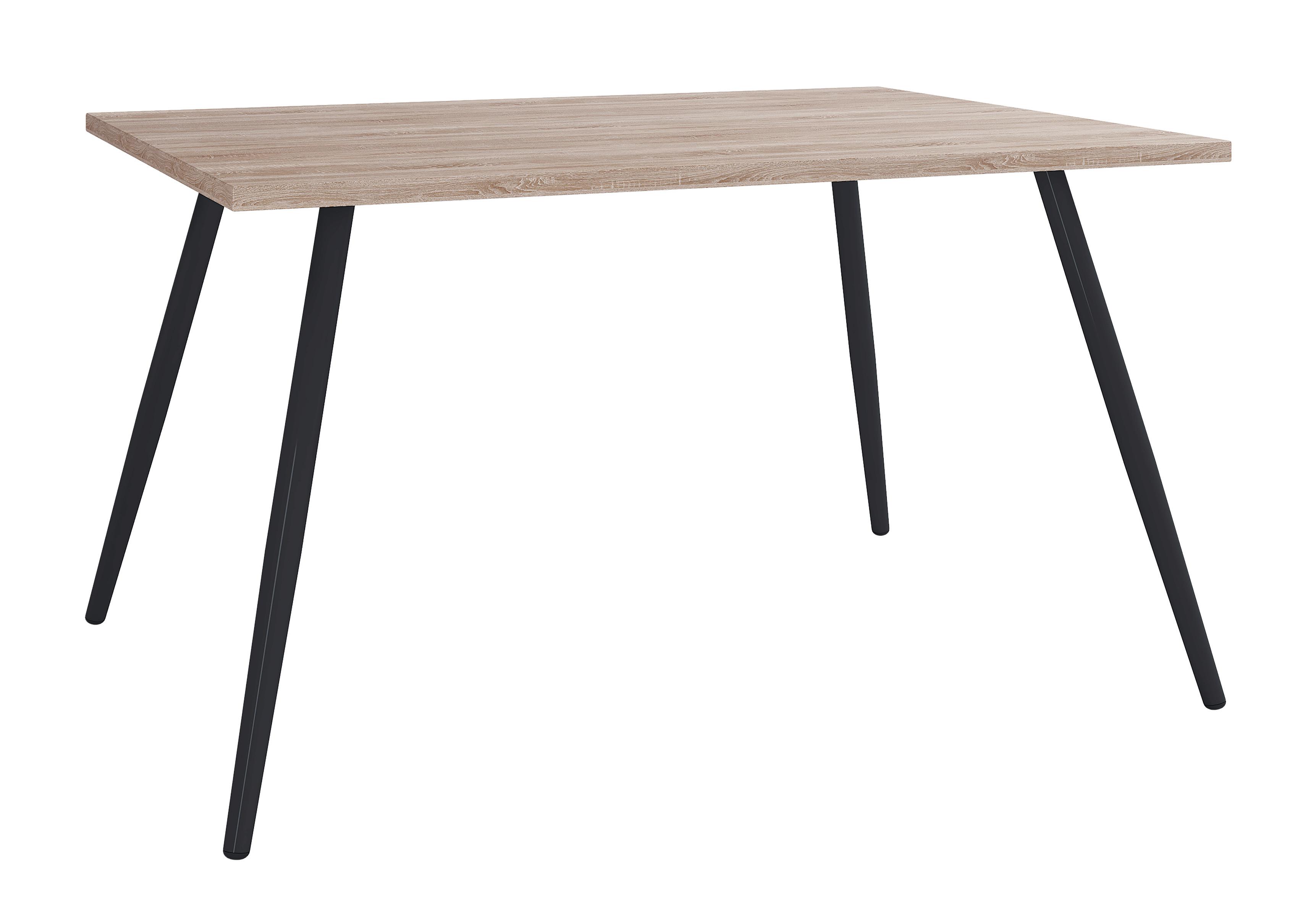 Schreibtisch Salia schwarz/Eichefarben, L: 80cm