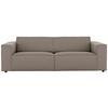 3-Sitzer-Sofa Dice Taupe/Grau B: 250 cm - Taupe/Schwarz, MODERN, Textil (250/80/102cm) - MID.YOU