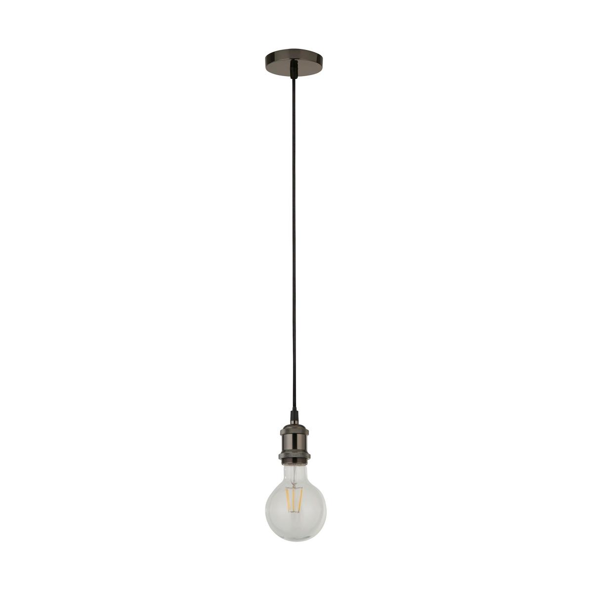 Pendelleuchte 7461bc Suspension - Schwarzchrom, KONVENTIONELL, Metall (9,8/300cm)