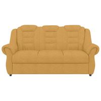 3-Sitzer-Sofa Boston Gelb Chenille - Gelb/Schwarz, KONVENTIONELL, Textil (196/102/1101cm) - Livetastic