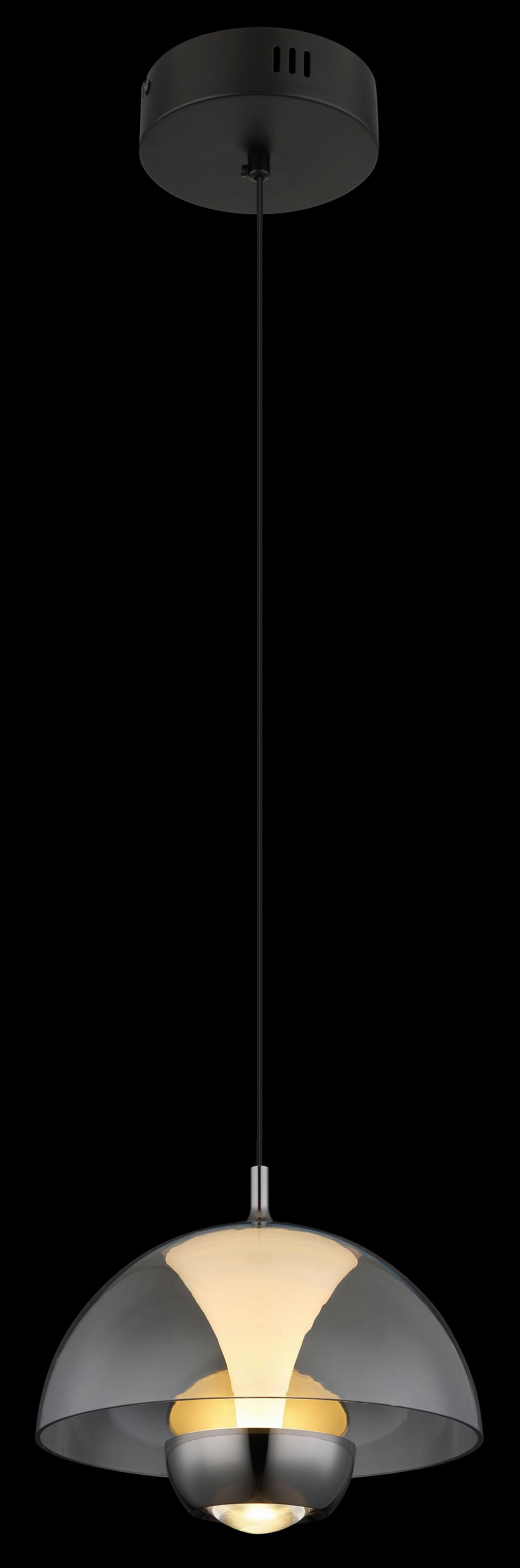 LED-Hängeleuchte 16022 - Schwarz, Design, Kunststoff/Metall (23/120cm) - Globo