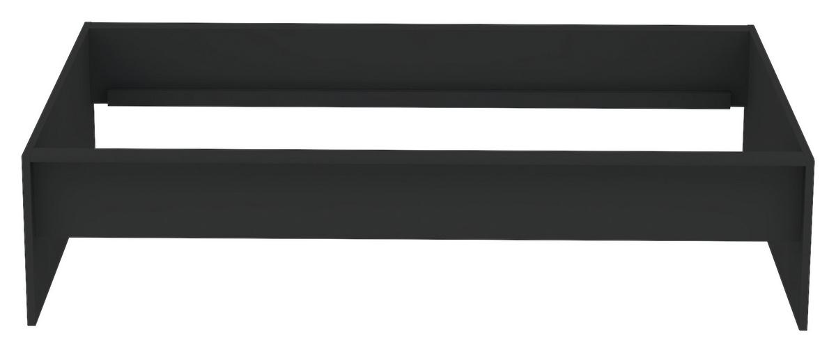 Unit Elements Bettrahmen 120x200 cm Anthrazit - Anthrazit, KONVENTIONELL, Holzwerkstoff (120/200cm) - Ondega