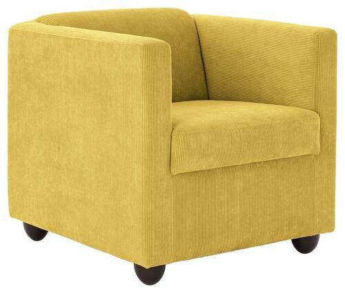 Sessel Looks I - Gelb/Schwarz, Design, Textil (72/71/75cm) - LOOKS by W.Joop