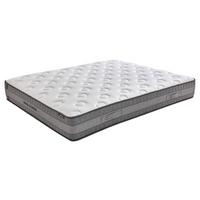 Taschenfederkernmatratze Grau/weiß, 90x200 Cm - Weiß/Grau, Basics, Textil (90/200cm) - Yatas