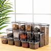 Vorratsdosenset 15-Teilig Anthrazit - Transparent/Anthrazit, Basics, Kunststoff (10/10/9,5cm) - P & B