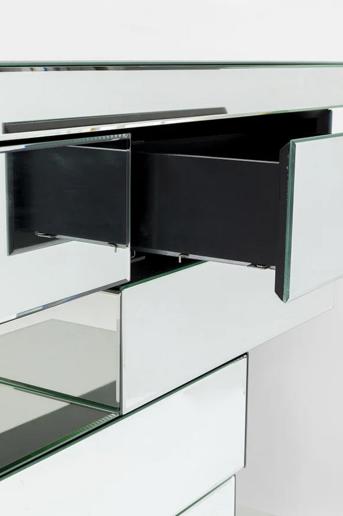 Konsolentisch Brick Mirror, Spiegelglas, B: 140 cm - Trend, Glas/Holzwerkstoff (140/80/30cm) - Kare-Design