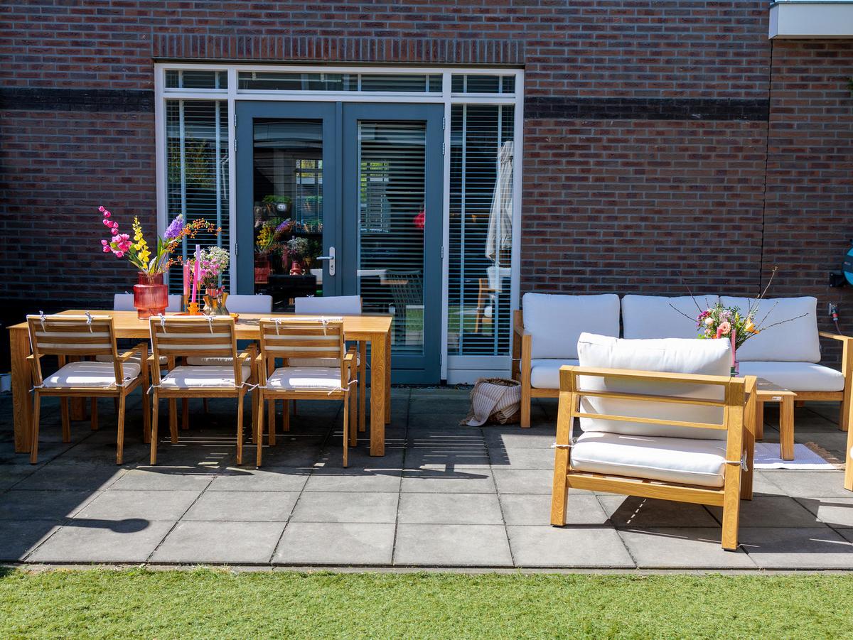 Dining-Loungeset Orla - Eichefarben/Braun, MODERN, Metall (223,5/89/73,5cm) - Ambia Garden