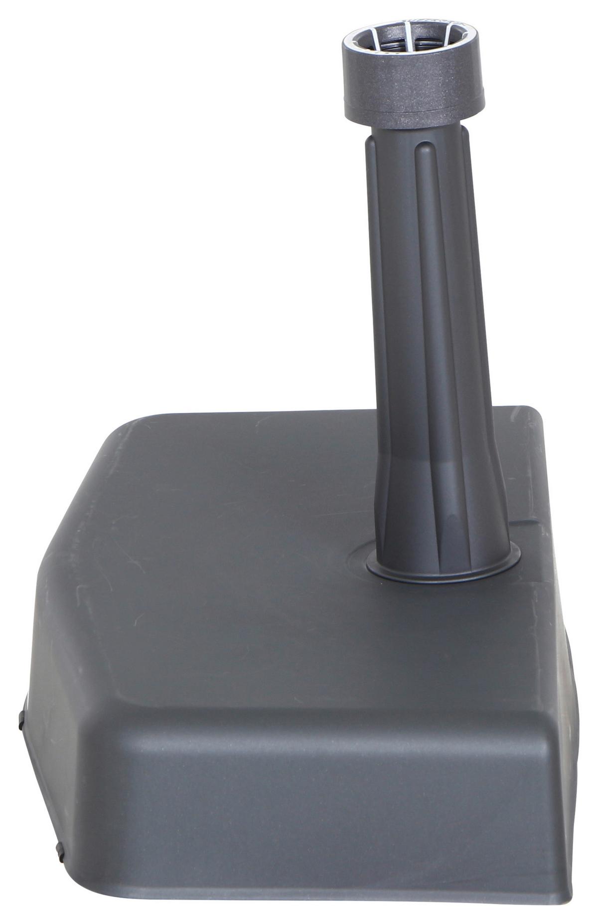 Schirmständer Kunststoff/beton Für Dm 1,9-3,6 Cm - Anthrazit, KONVENTIONELL, Kunststoff/Stein (50/9/25cm) - Siena Garden