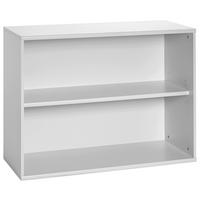 Aktenregal Serie 4000 Hellgrau B 100 cm - Hellgrau/Schwarz, Basics, Holzwerkstoff (100/75,4/39,5cm) - MID.YOU