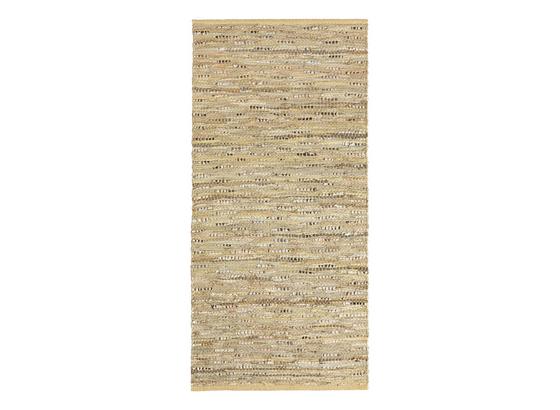 Handwebteppich Isadora 70x140 cm - Creme, Leder/Textil (70/140cm) - James Wood Handwebteppich Isadora 70x140 cm - Creme, Leder/Textil (70/140cm) - James Wood
