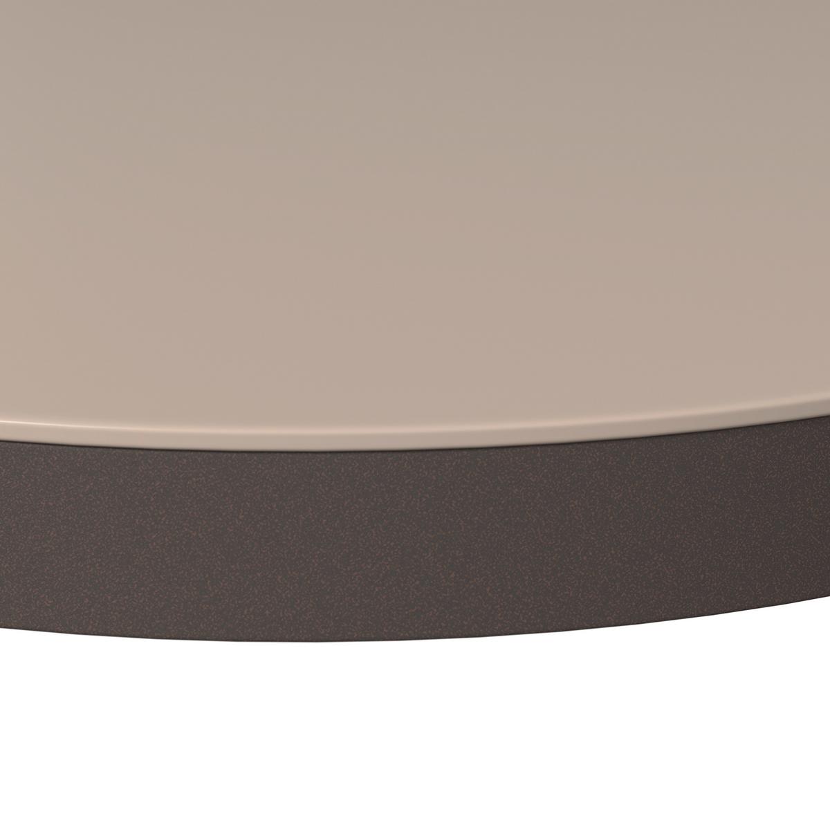 Loungegarnitur Pretoria - Dunkelgrau/Beige, Basics, Glas/Textil - Beldano