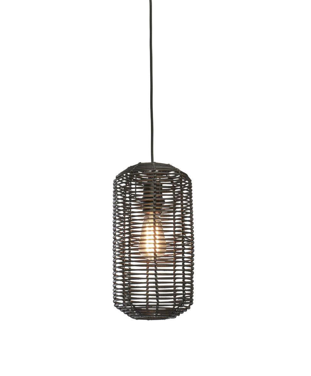 Hängeleuchte Tanami/h35/b - Schwarz, Trend, Holz (18/18/35cm) - Good & Mojo