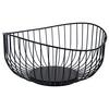 Obstkorb Noah - Schwarz, LIFESTYLE, Metall (25/12,5cm) - Luca Bessoni