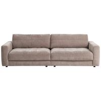 Bigsofa Be Comfy - Silberfarben/Schwarz, MODERN, Textil (264/83/126cm) - Trendmanufaktur