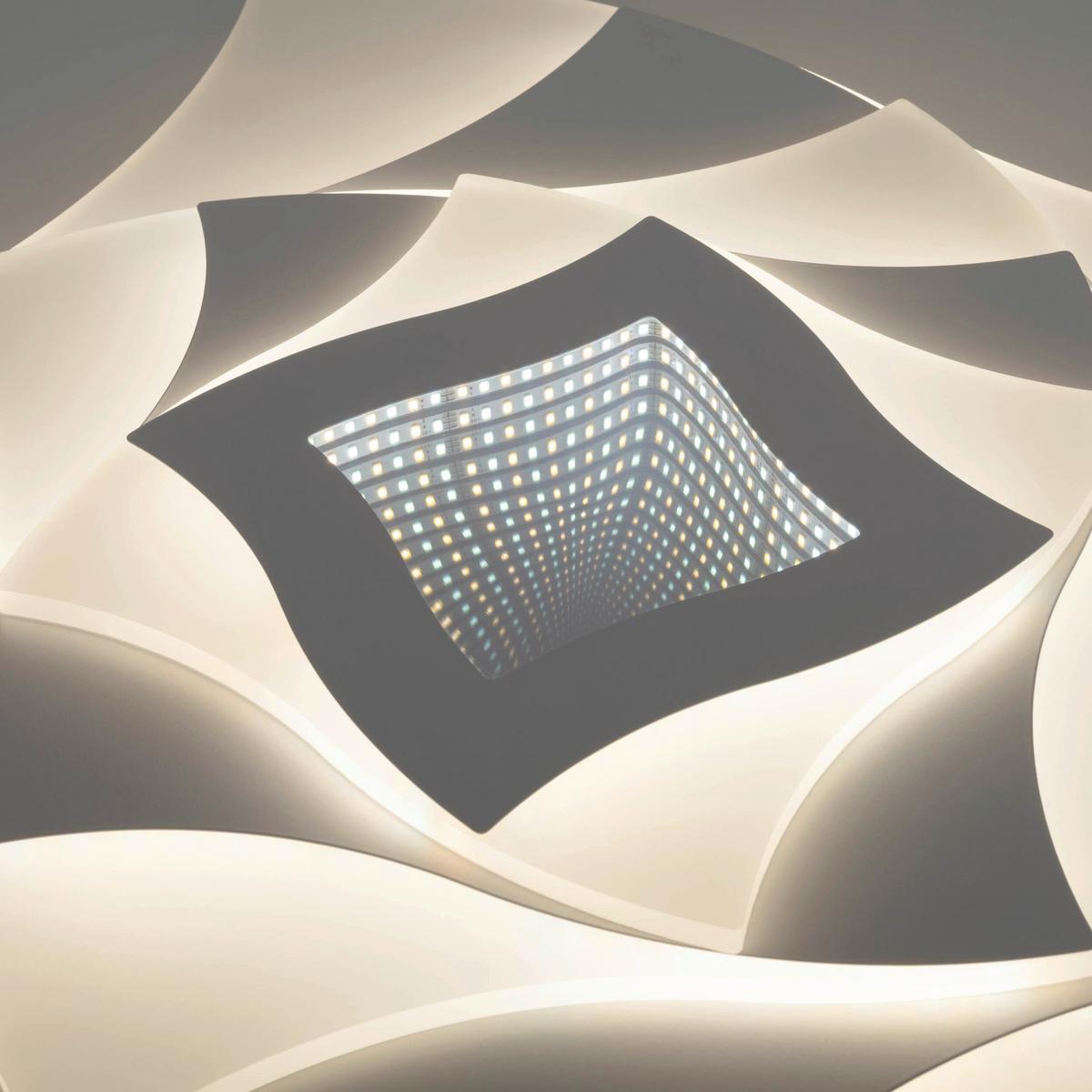 LED-Deckenleuchte 1408477 Liora - Weiß, KONVENTIONELL, Kunststoff/Metall (48/48/6cm) - Näve