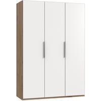 Drehtürenschrank B: 150 Cm Level, Weiß/eiche Dekor - Eichefarben/Weiß, MODERN, Holzwerkstoff (150/216/58cm) - MID.YOU