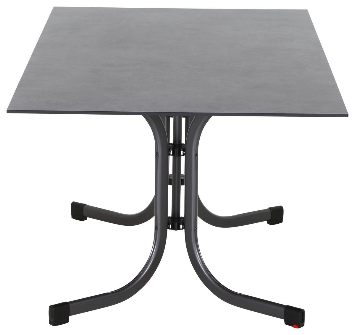 Loungegarnitur 5-Tlg Velia aus Metall - Anthrazit/Schwarz, KONVENTIONELL, Keramik/Textil - Siena Garden