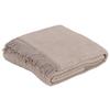 Kuscheldecke Laura Taupe 130x170 cm Fransen - Taupe, ROMANTIK / LANDHAUS, Textil (130/170cm) - James Wood