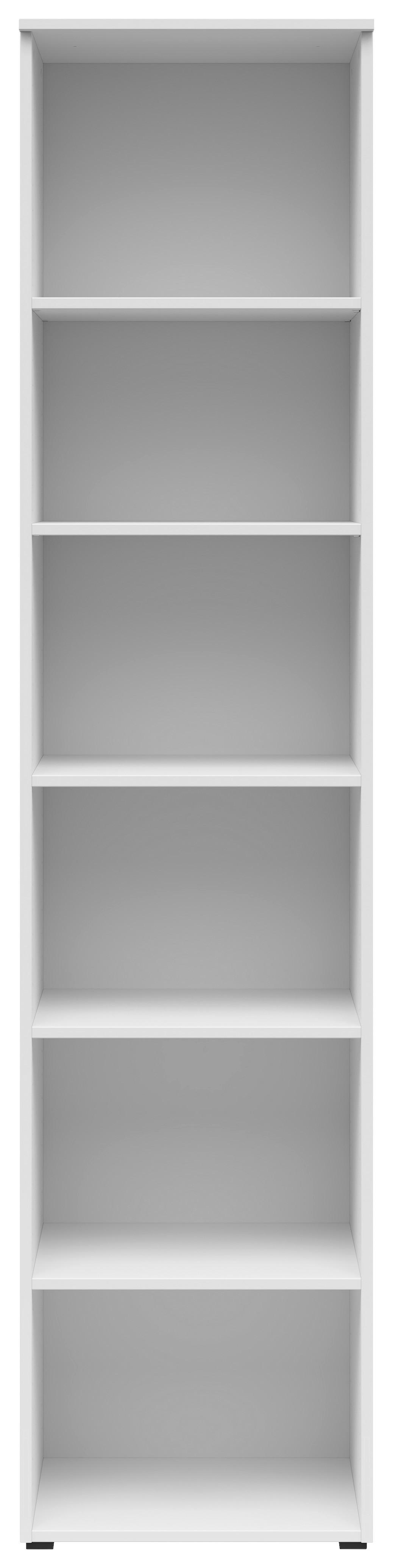 Regál Cabinet š: 45cm - bílá/antracitová, Moderní, kompozitní dřevo/plast (45/195/40cm)