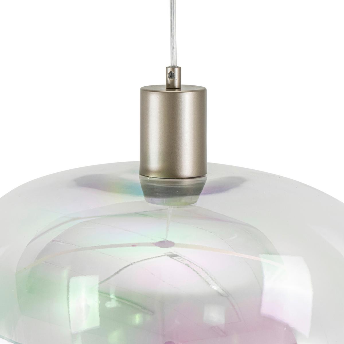 ZÁVĚSNÉ SVÍTIDLO RENI - průhledné/vícebarevná, Moderní, kov/plast (40/120cm)