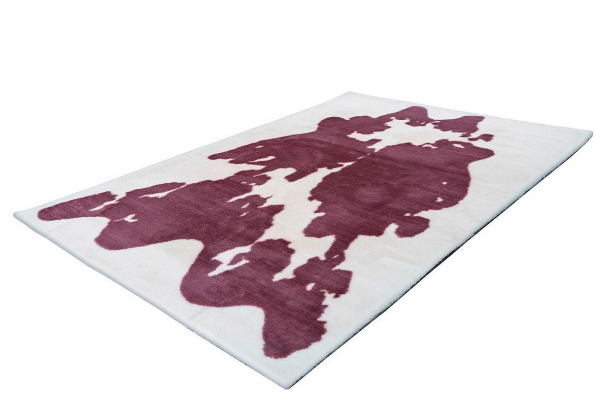 Hochflorteppich Rabbit Animal Lila/weiß, 160x230 Cm - Lila/Weiß, KONVENTIONELL, Textil (160/230cm)