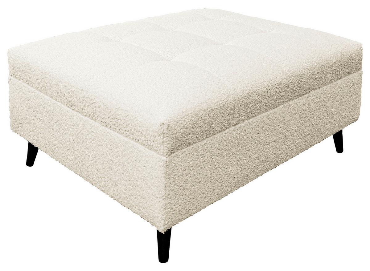 Ecksofa Pruno, Weiß S: 247x174 Cm - Schwarz/Weiß, Design, Textil (247/174cm) - MID.YOU