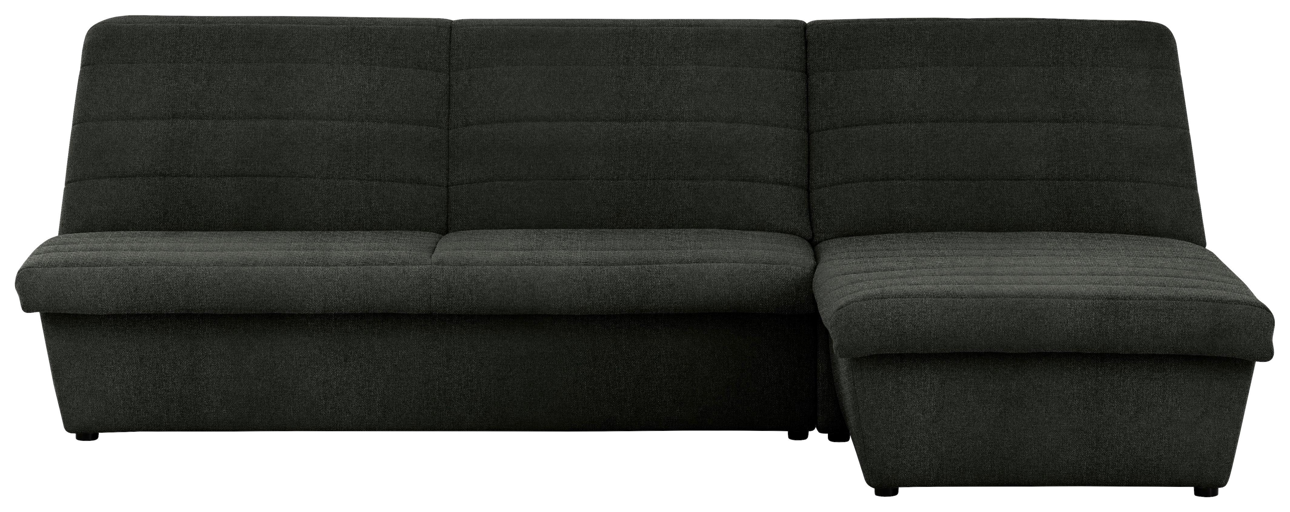 Ecksofa Looks Viii - Dunkelgrün/Schwarz, Design, Textil (274/168cm) - LOOKS by W.Joop