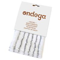 Wischbezug Micro Wischbreite: 27 Cm Polyester - Weiß/Grau, Basics, Textil (27/14/2cm) - Ondega