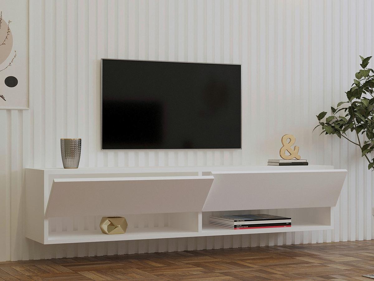 LOWBOARD Weiß B: 141cm - Weiß, MODERN, Holzwerkstoff (141/31/30cm)