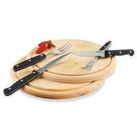 Schneidebrett Rund Aus Holz Bruno D: Ca. 25 Cm - Braun, KONVENTIONELL, Holz (25cm) - James Wood