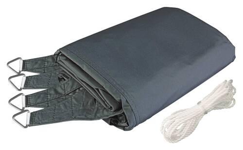 Sonnensegel Quadrat 5x5 M - Anthrazit, Basics (500/500cm)