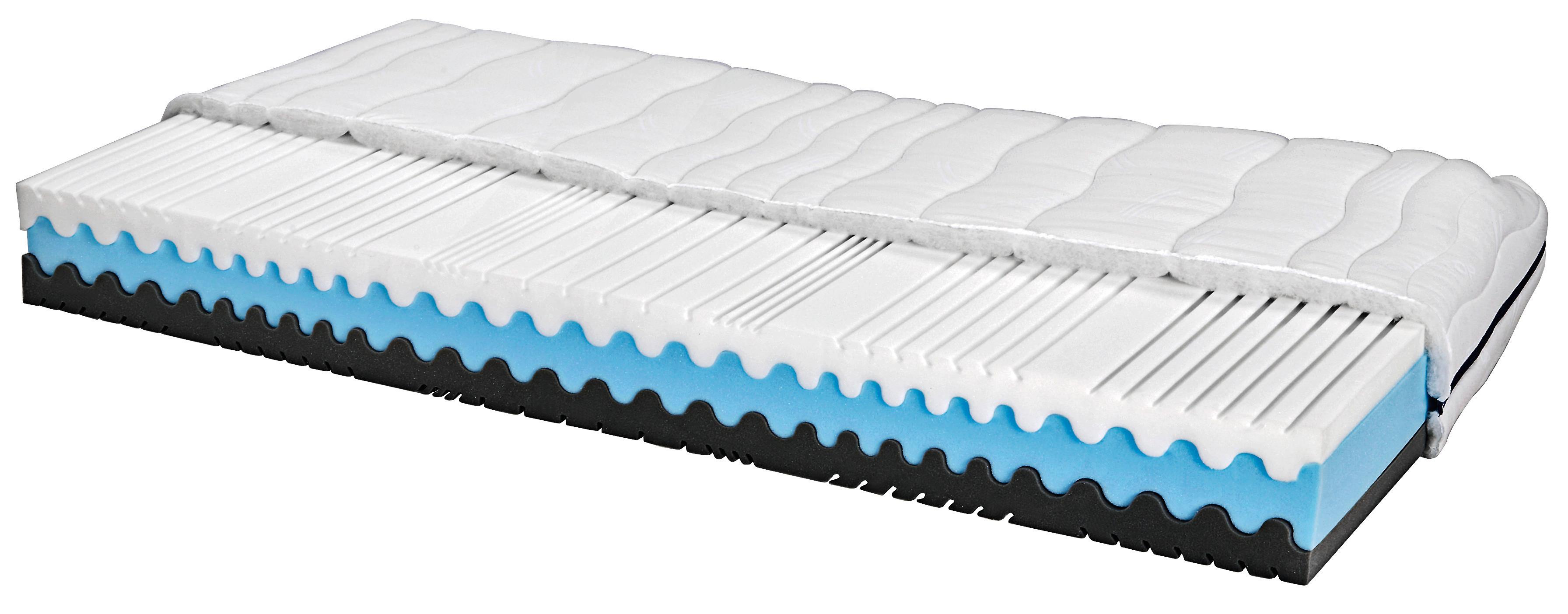 Komfortschaummatratze Silvy 80x200 cm H2/H3 H: 23 cm - Weiß, Basics, Textil (80/200cm) - Primatex
