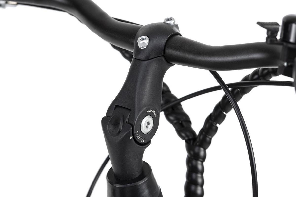 Elektrofahrrad 28 Zoll, 80 Km - Schwarz, MODERN, Metall