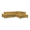 Ecksofa Gemini Senfgelb, B: 312cm - Chromfarben/Senfgelb, KONVENTIONELL, Textil (312/234cm)