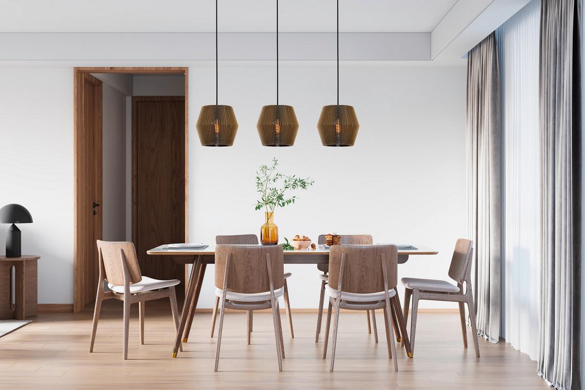 Hängeleuchte 20600/3-20 - Naturfarben, Design, Karton (100/10/150cm) - Hell