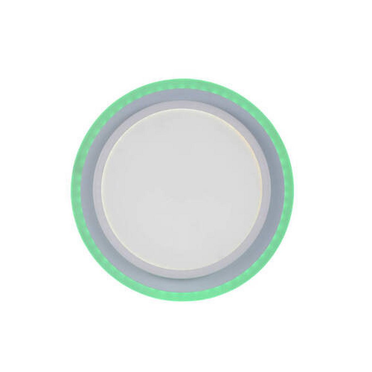 LED-Deckenleuchte Arenda L: 45 cm dimmbar mit Farbwechsler - Weiß, Design, Kunststoff/Metall (45/33/7,5cm)