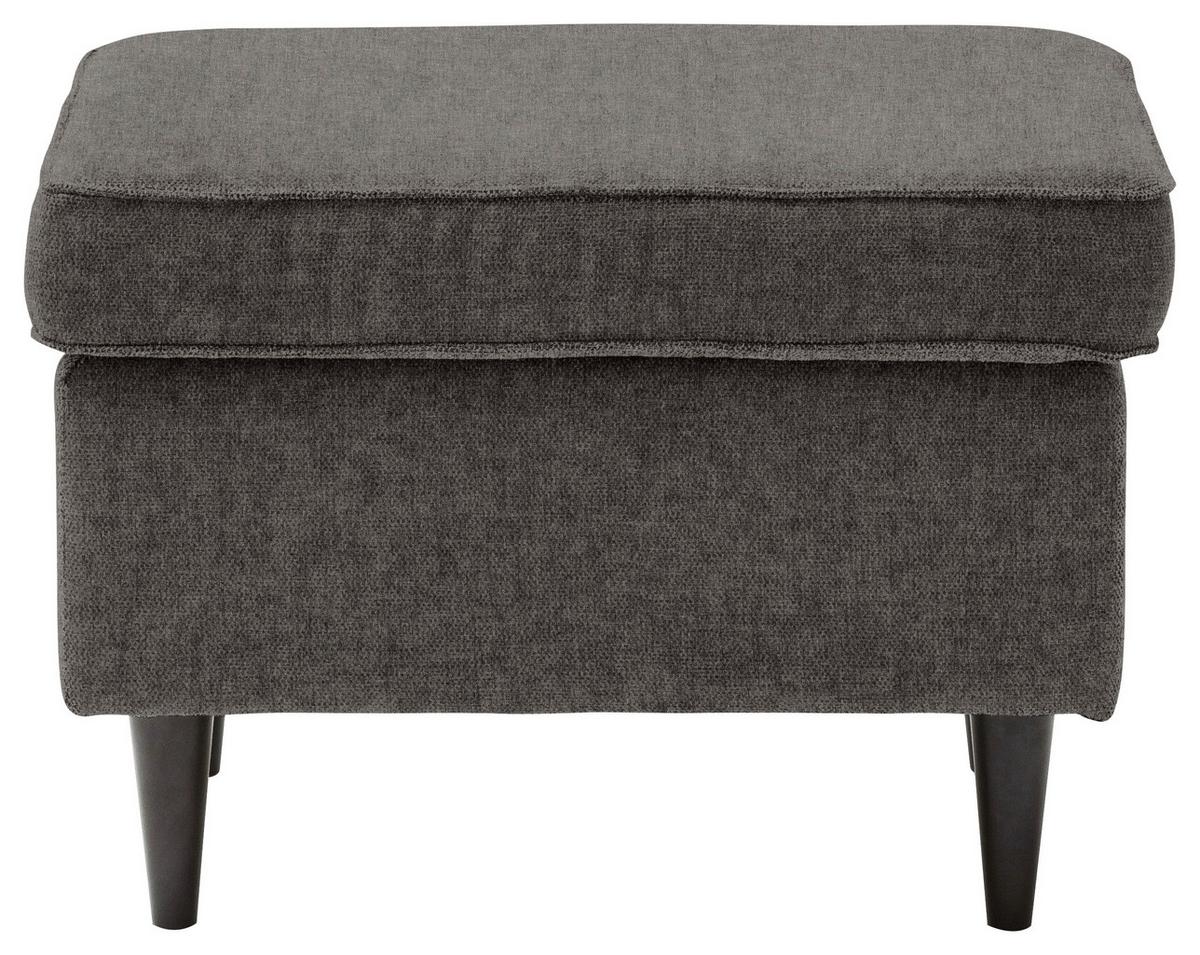 Hocker Oskar Dunkelbraun B: 63 Cm - Dunkelbraun/Schwarz, Basics, Textil (63/43/42cm) - MID.YOU