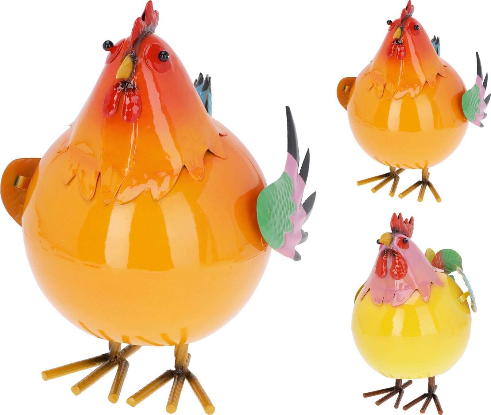 Gartenstecker Larry - Gelb/Orange, Basics, Metall (21/25/28cm)