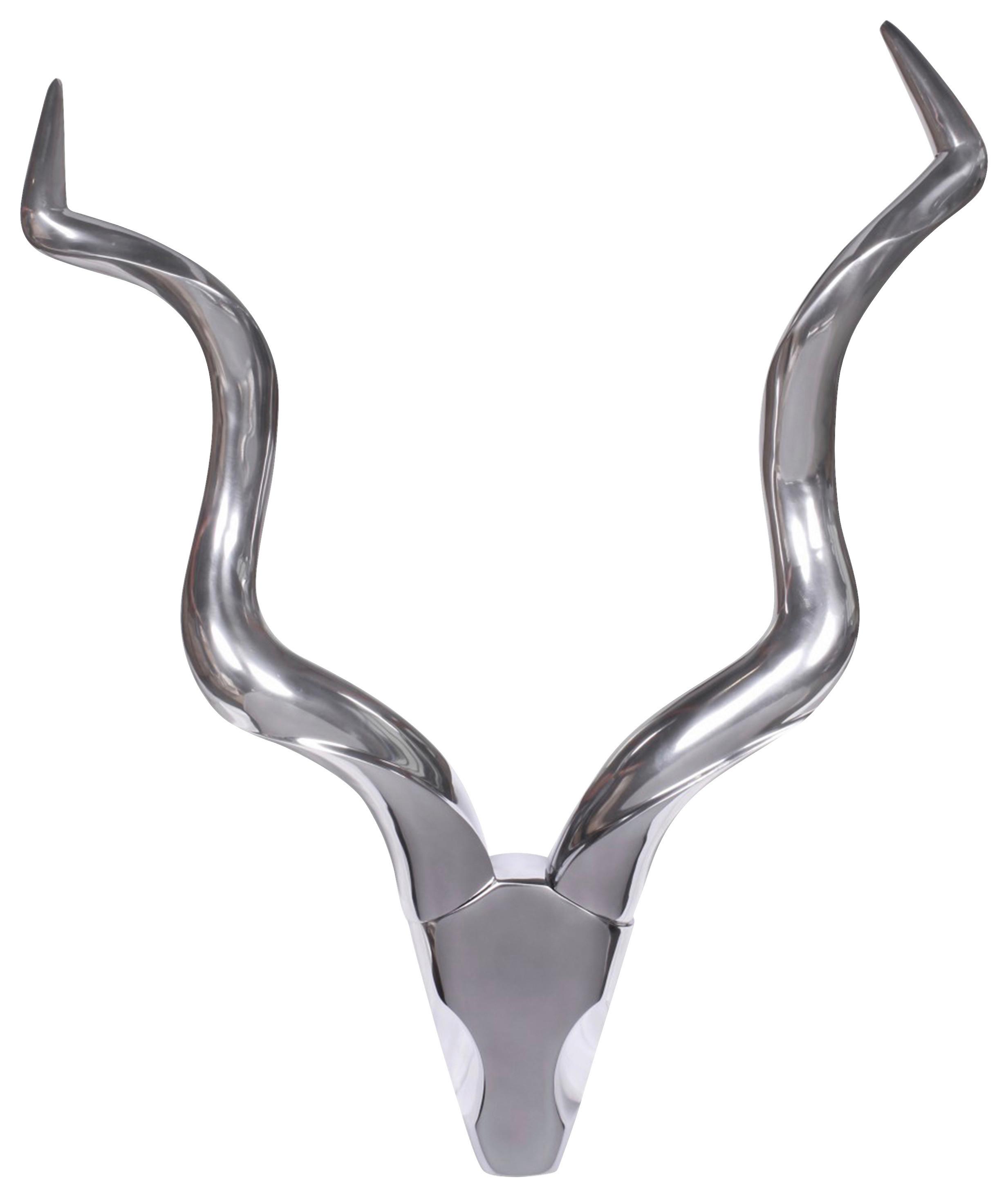 Nástenná dekorácia WOHNLING - strieborná, Modern, kov (80/110/10cm) - MID.YOU
