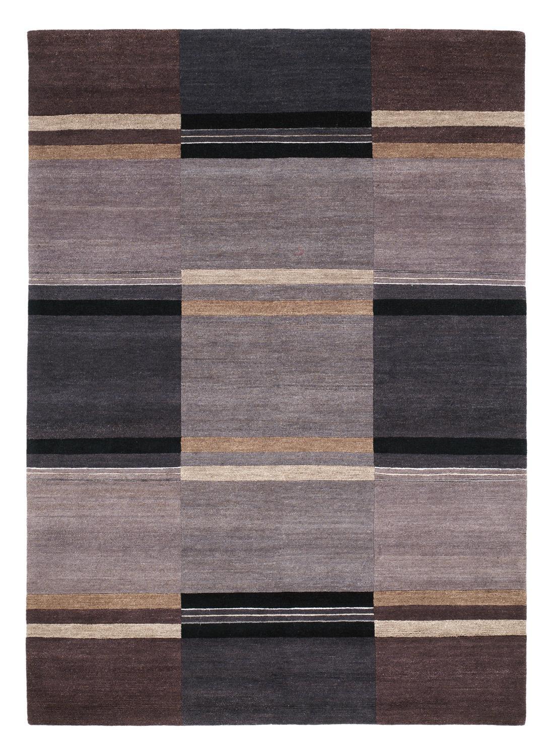 Orientalischer Webteppich Dunkelgrau Silik 70x140 cm