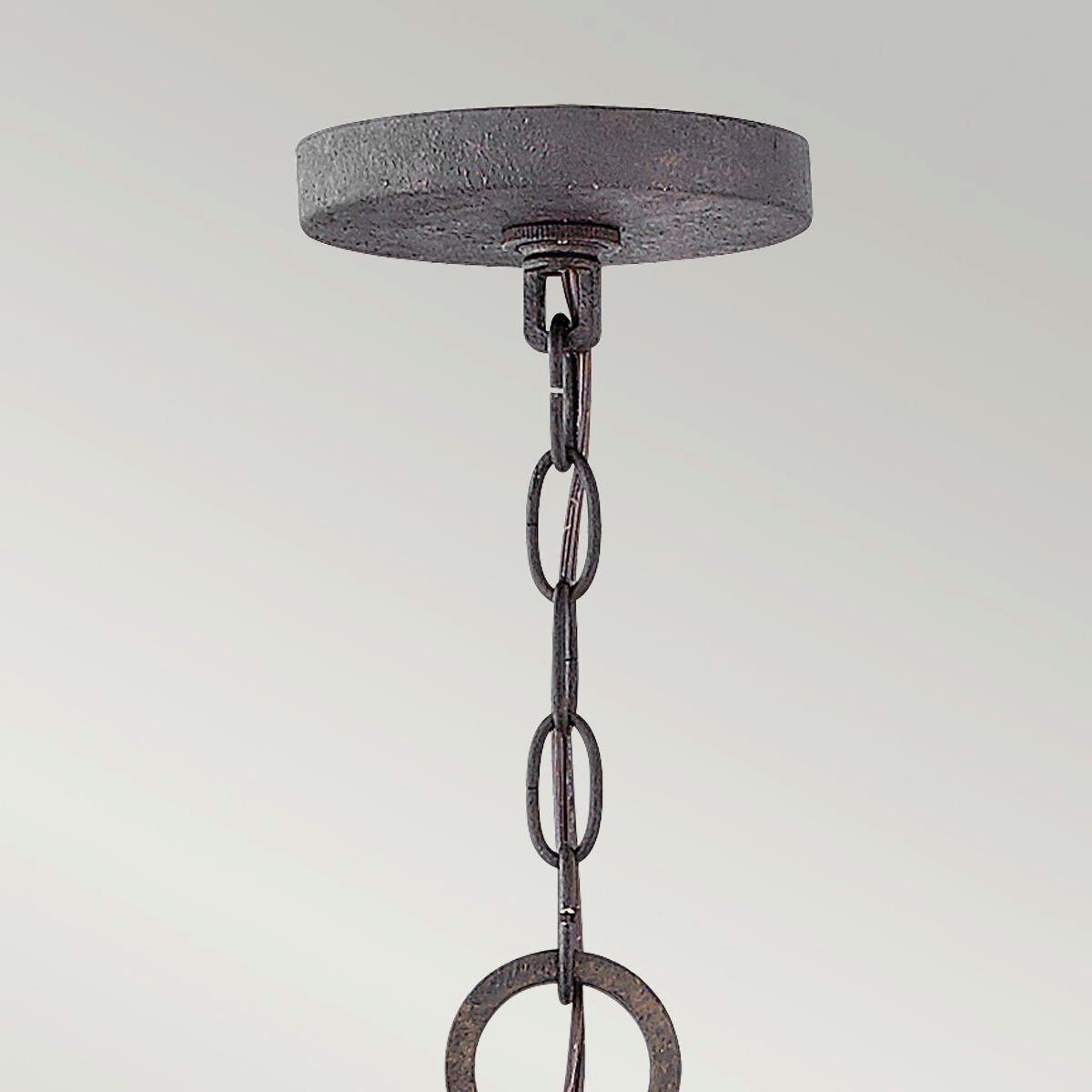 Csillár Hk-Sawyer9-Sq - fekete/vad tölgy, Konventionell, üveg/fém (76,2/81,5cm) - Elstead Lighting