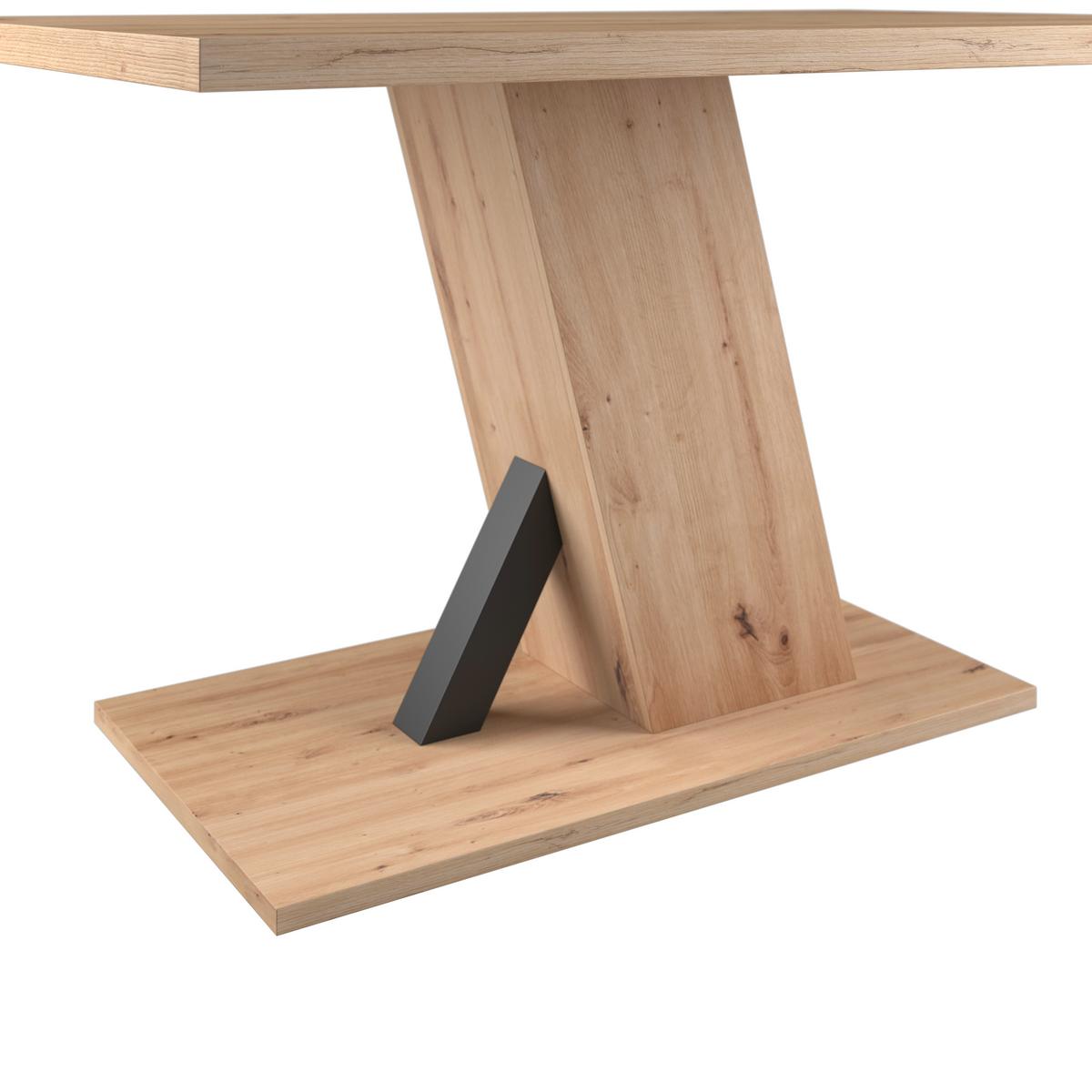 Esstisch Severin 138x90 cm Eichefarben - Eichefarben, MODERN, Holzwerkstoff (138/76/90cm)