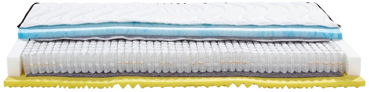 Taschenfederkernmatratze Edition 90x200 H2/H3 H: 23 cm - Weiß, Textil (90/200cm) - Ele